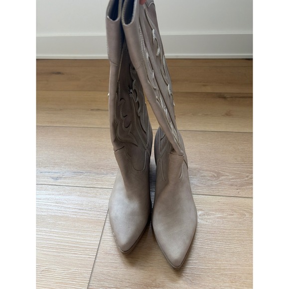 Dolce Vita Women's Karda Cowboy Western Boot in Taupe Size 9.5 - Picture 2 of 9